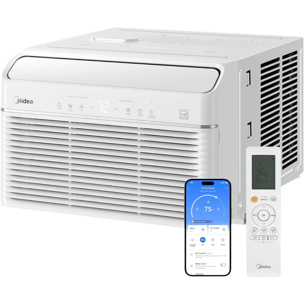 Midea 12,000 BTU Window Air Conditioner & Heater Combo Inverter Technology