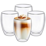 4-Pack 6.8OZ Double Wall Espresso Cups