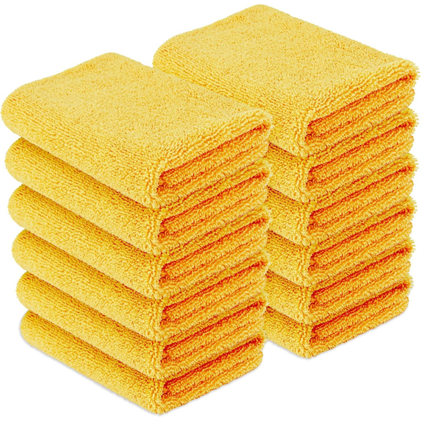 12-Pack Amazon Basics 16" Microfiber Car Drying Towels