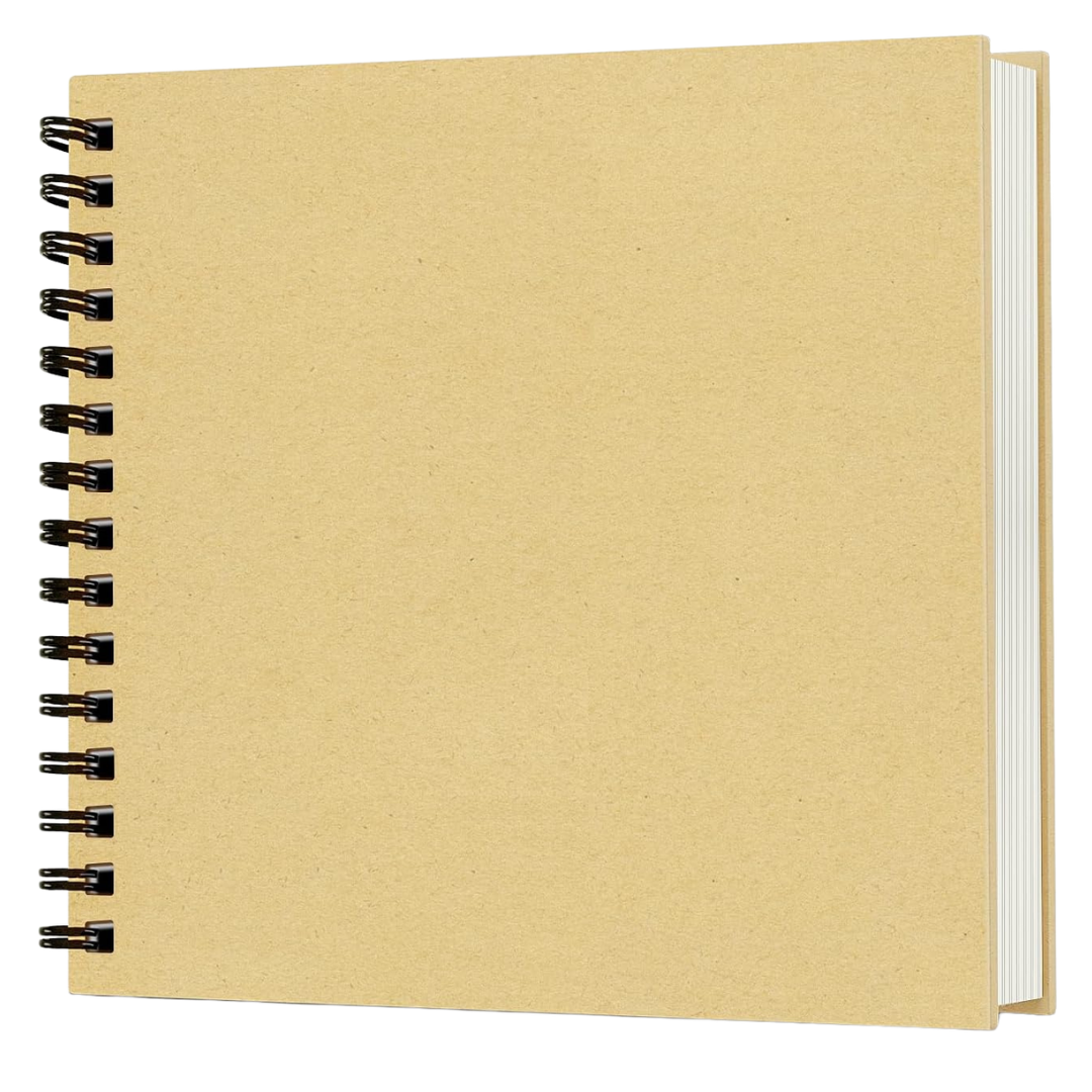 8 X 8 Inch Scrapbook Photo Album, 60-Page Kraft Paper Memory Book