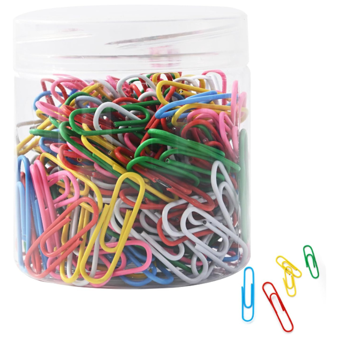 Colorful 1.1in Paper Clips (Pack Of 500)
