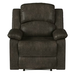 Relax-a-Lounger Reynolds Faux Suede Manual Recliner (Espresso Brown)