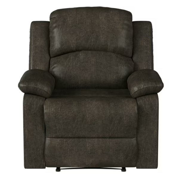 Relax-a-Lounger Reynolds Faux Suede Manual Recliner (Espresso Brown)