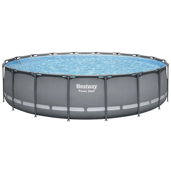 18' X 48" Bestway Power Steel Round Above Ground Pool Set