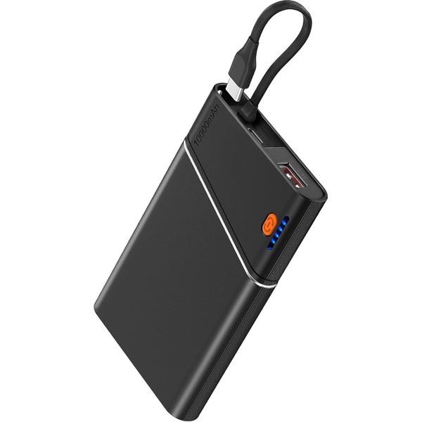 10000mAh Aaoyun 22.5W PD USB-C Portable Charger Power Bank W/ Cable