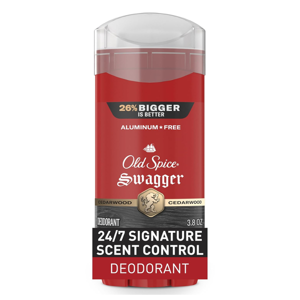 3.8oz Old Spice Men's Aluminum Free Deodorant (Swagger Invisible Solid)