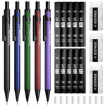 19-Count Four Candies 0.7mm Mechanical Pencil Set W/ Leads & Erasers