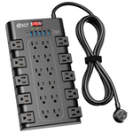6.5ft Flat Plug Heavy Duty Extension Cord