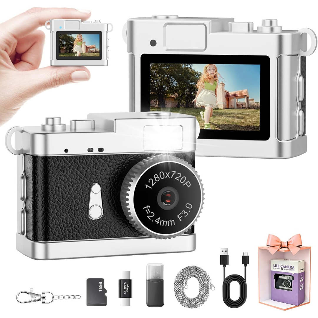 2MP HD Mini Digital Camera With 16GB Card & Cool Keychains