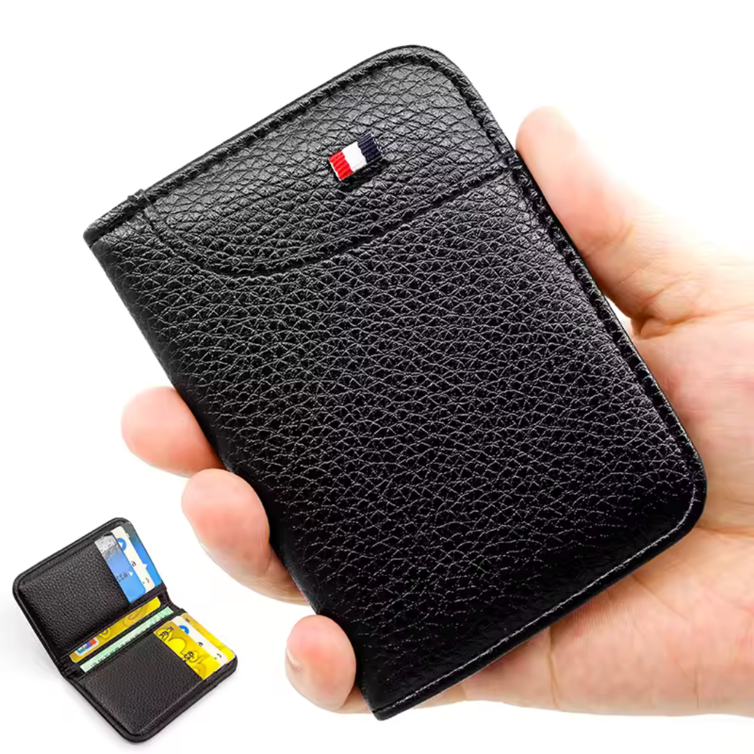 Men's Slim PU Leather Card Wallet