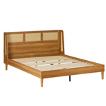 Better Homes & Gardens Springwood Caning Platform Bed With Headboard