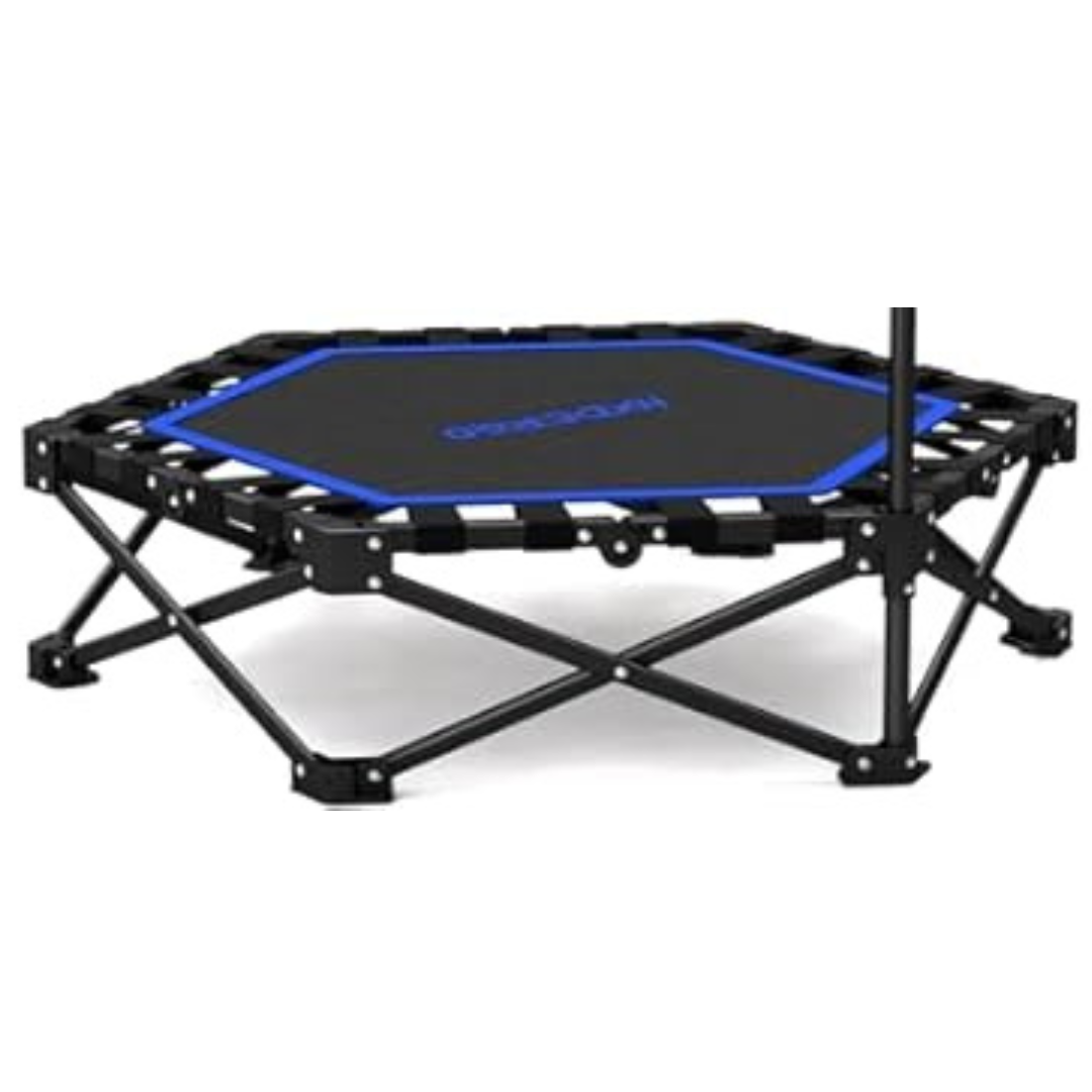 42'' Foldable Rebounder Trampoline with Adjustable Foam Handle