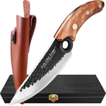 6" Forged Boning Knife with Leather Sheath