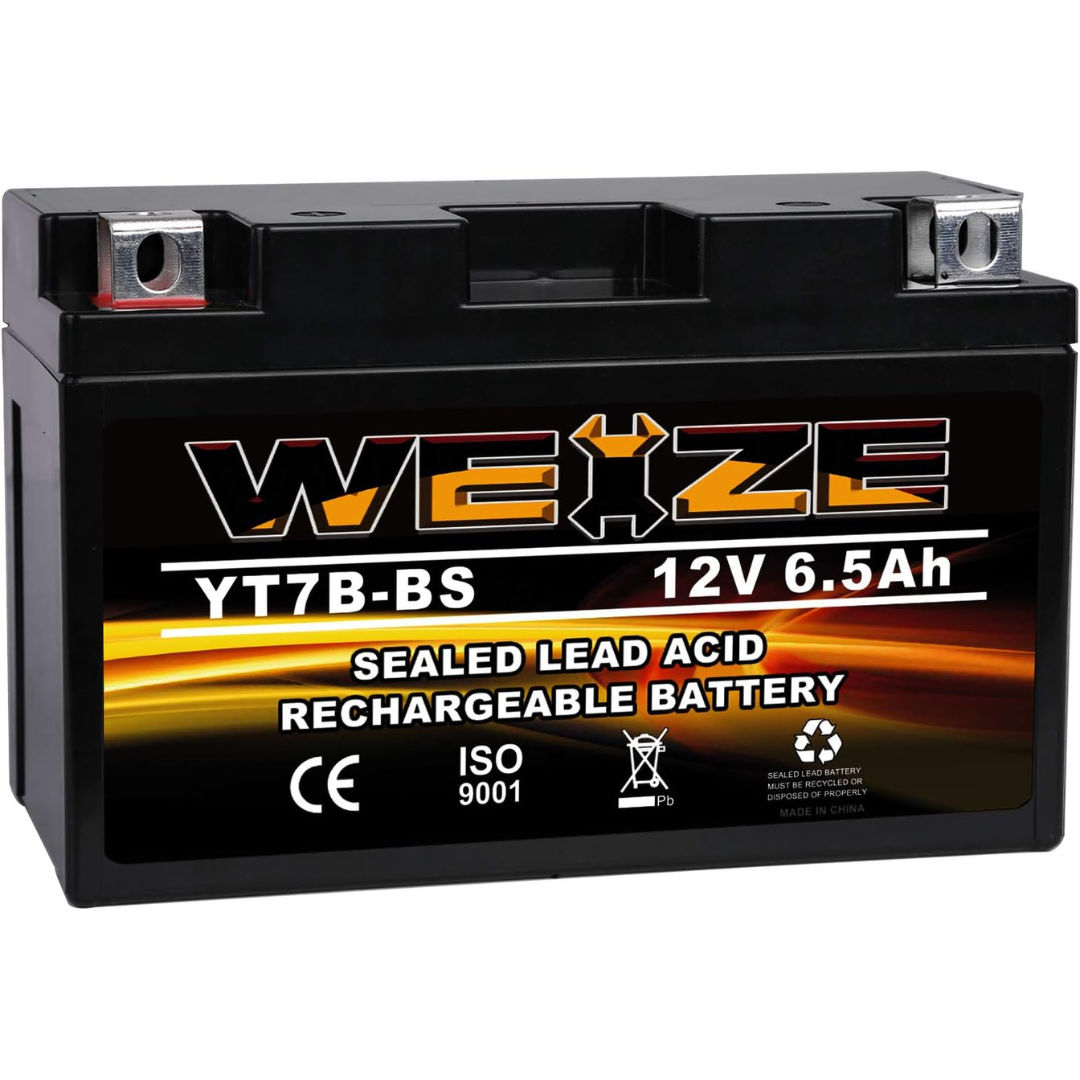 Weize YT7B-BS Battery High Performance Motorcycle Battery