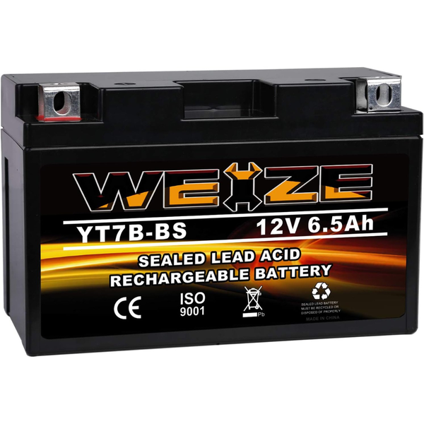 Weize YT7B-BS Battery High Performance Motorcycle Battery