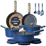 16-Piece Carote Ceramic Nonstick Cookware Set
