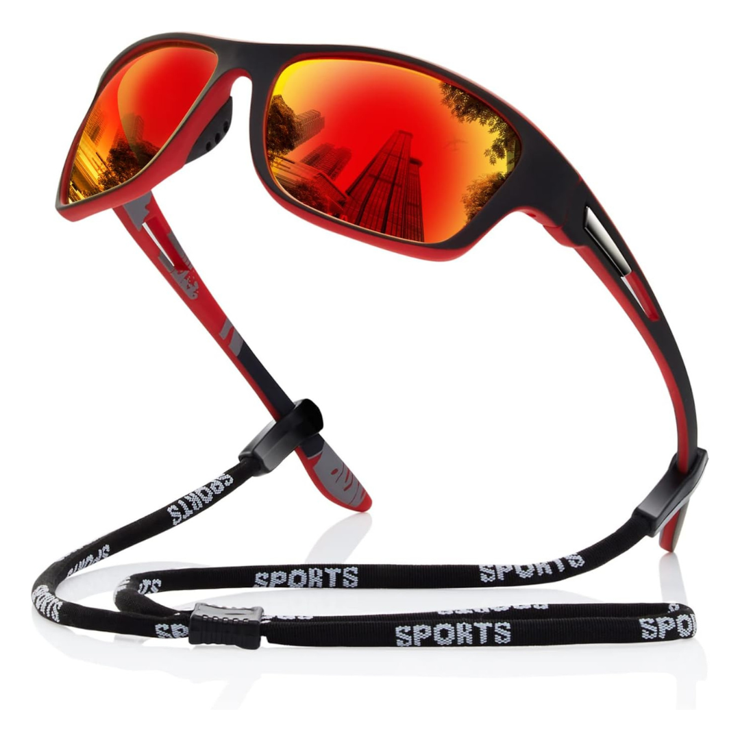 Suoso Men's Polarized UV400 Protection Sports Sunglasses