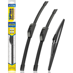 3-Piece 5 PLUS Silicone Windshield Wiper Blades