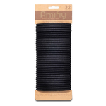 32-Count 4mm Amifiy No Damage Hair Ties (Black)