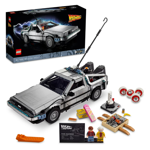1872-Piece LEGO Back To The Future Time Machine Car Building Set (10300)