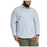 Goodfellow Men Big & Tall Performance Long Sleeve Button-Down Dress Shirt