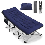 28" Extra Wide Heavy Duty Camping Cot W/Mattress