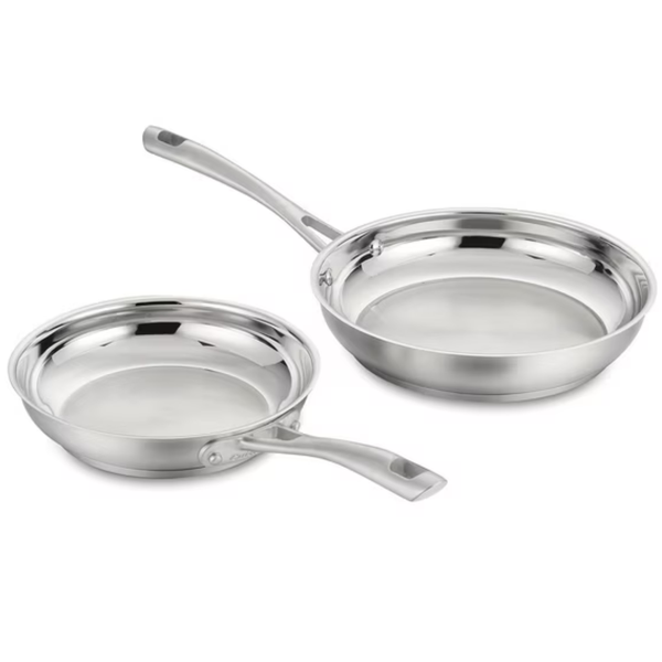 Cuisinart 2-Piece Stainless Steel 8" & 10" Skillet Set