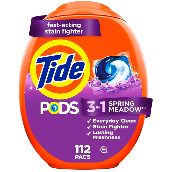 4-Pack Of 112-Count Tide PODS 3-in-1 Laundry Detergent Pacs