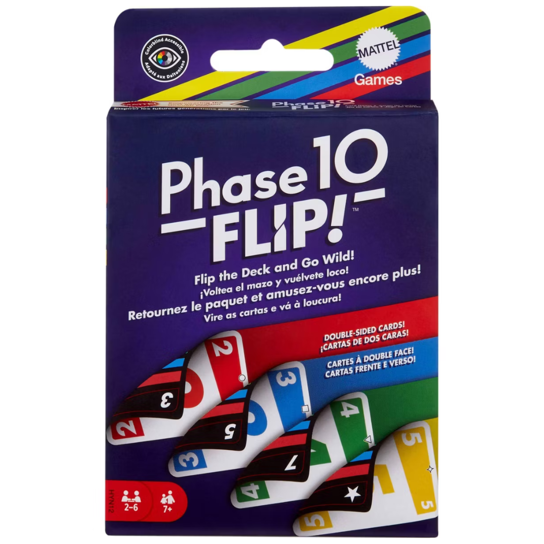 Mattel Games Phase 10 Flip Card Game