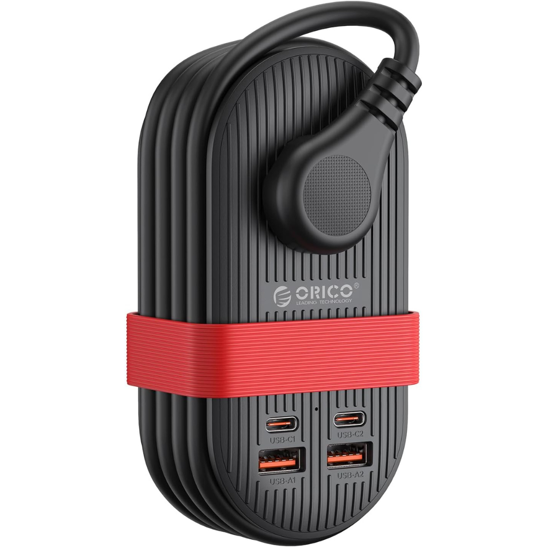 Orico 65W 7-in-1 USB-C Travel Power Strip W/ 4ft Cord (Various Colors)