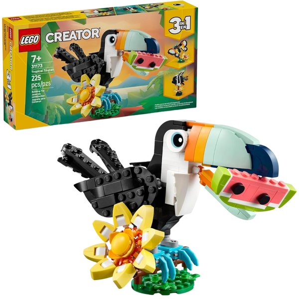 LEGO Creator 3 In 1 Wild Animals Tropical Toucan Building Toy (31173)