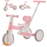 Bobike Kids 5-in-1 Tricycle With Push Handle & Backrest