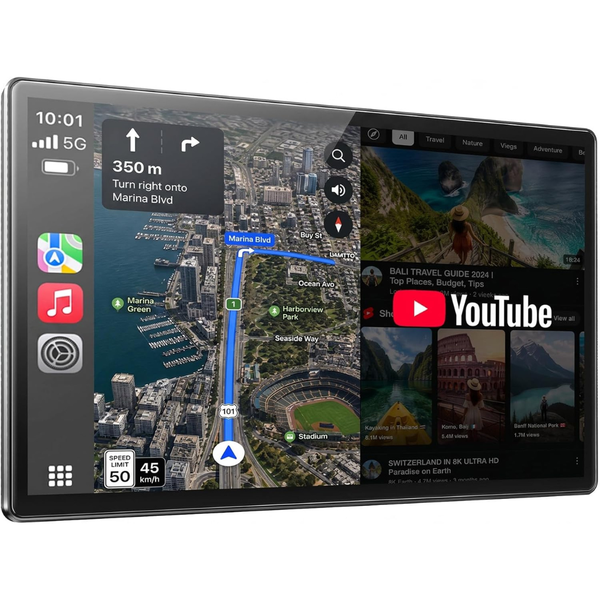 LAMTTO 11" Extra Large Wireless CarPlay & Auto Screen