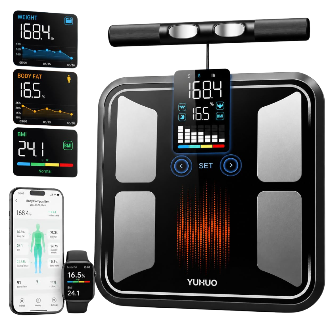 8-Electrode Yuhuo Smart Scale W/ 28 Body Composition Metrics