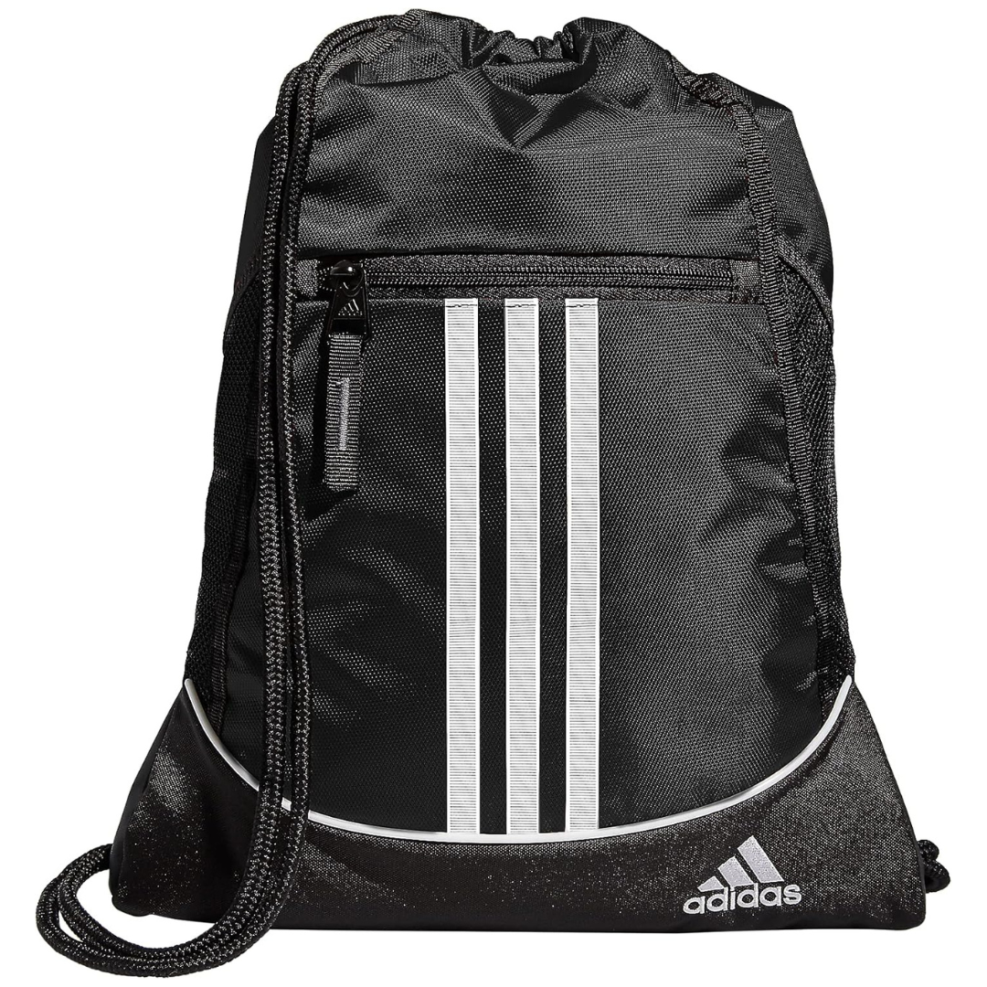 adidas Alliance Sackpack Drawstring Backpack Gym Bag
