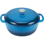 6-Qt Amazon Basics Enameled Cast Iron Dutch Oven Pot With Lid