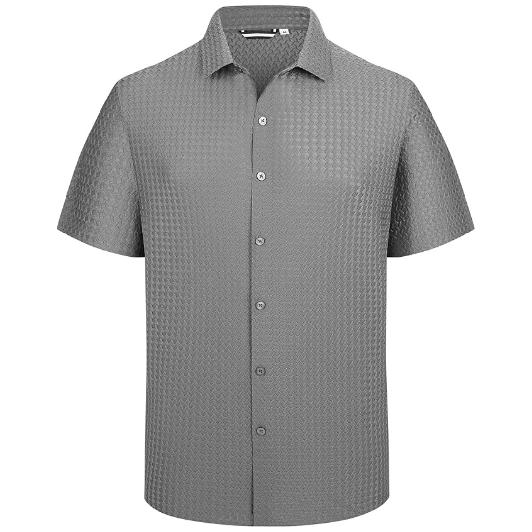 Alex Vando Men's Bubble Jacquard Button Down Shirt (Various)