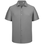 Alex Vando Men's Bubble Jacquard Button Down Shirt (Various)