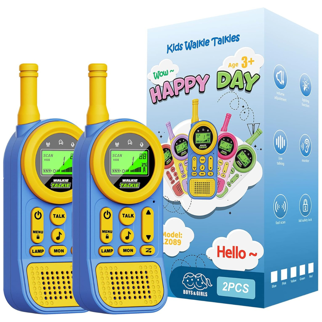 2-Pack Kids 22-Channel Two-Way Radios Walkie Talkies