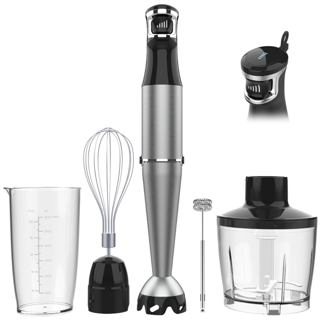 Turelar 1100W Immersion Trigger 5-in-1 Stick Handheld Blender