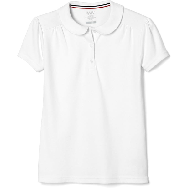 French Toast Toddler Girls Pan Collar Polo