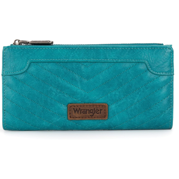 Women's Wrangler Minimalist Wallet With Smooth Zippers