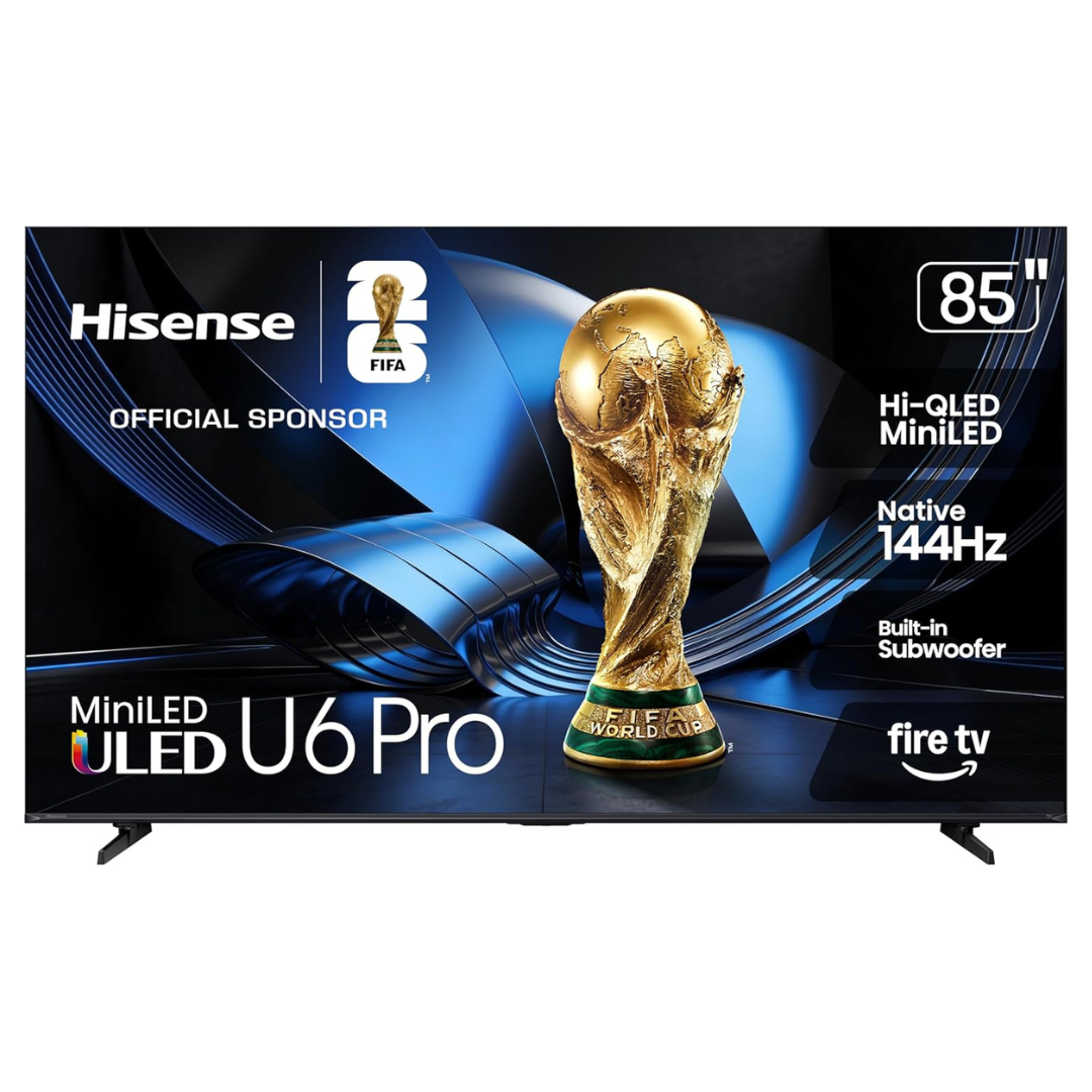 85" Hisense 85U6SF Pro 4K Ultra HDR Smart Mini-LED Fire TV