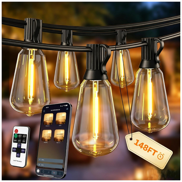 148' Ecoeve Outdoor String Lights