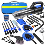 25-Piece Car Cleaning & Detailing Kit With High-Power Handheld Vacuum