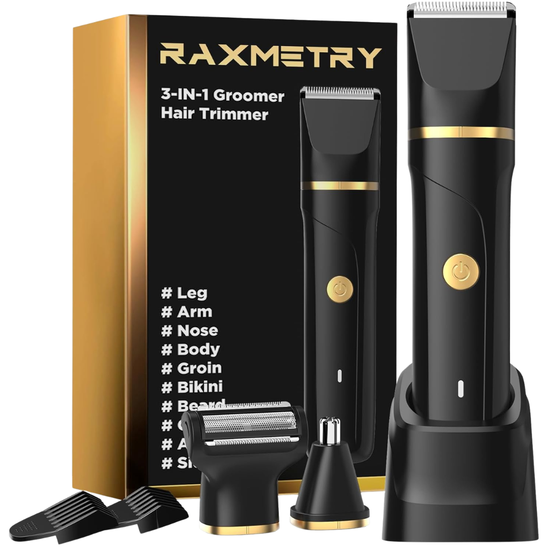 3-in-1 Men's USB-C Rechargeable Electric Body Trimmer