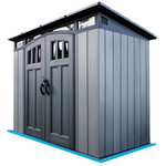 Lifetime 8' X 5' Modern Outdoor Storage Shed (Gray)