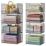 4-Tier Stackable Closet Organizers And Storage Shelves