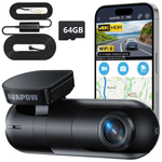 4K Front Car Dash Camera W/ Free Hardwire Kit & 64GB SD Card