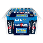 36-Count Rayovac Alkaline Triple A Batteries